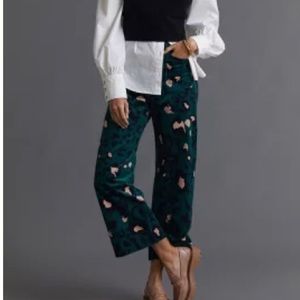 These are by Anthropologie they are a size 24 corduroy material,